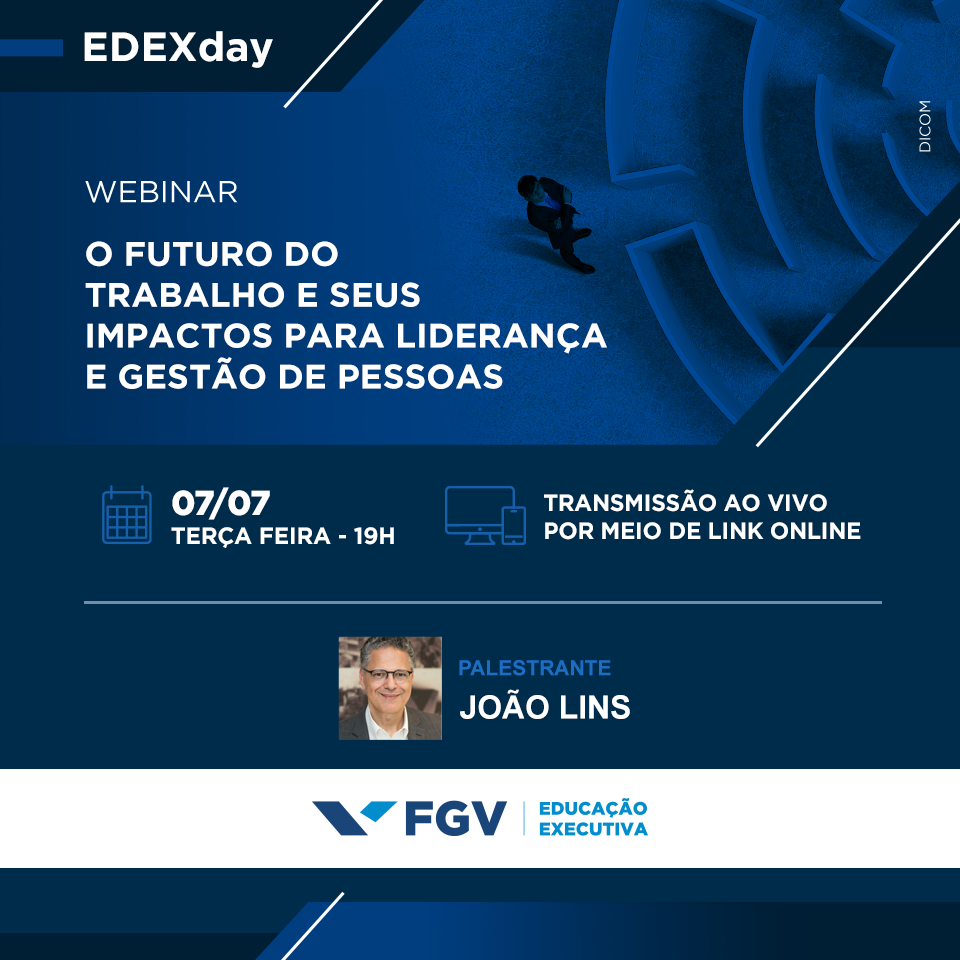 Webinar O futuro do trabalho e seus impactos para liderança e gestão