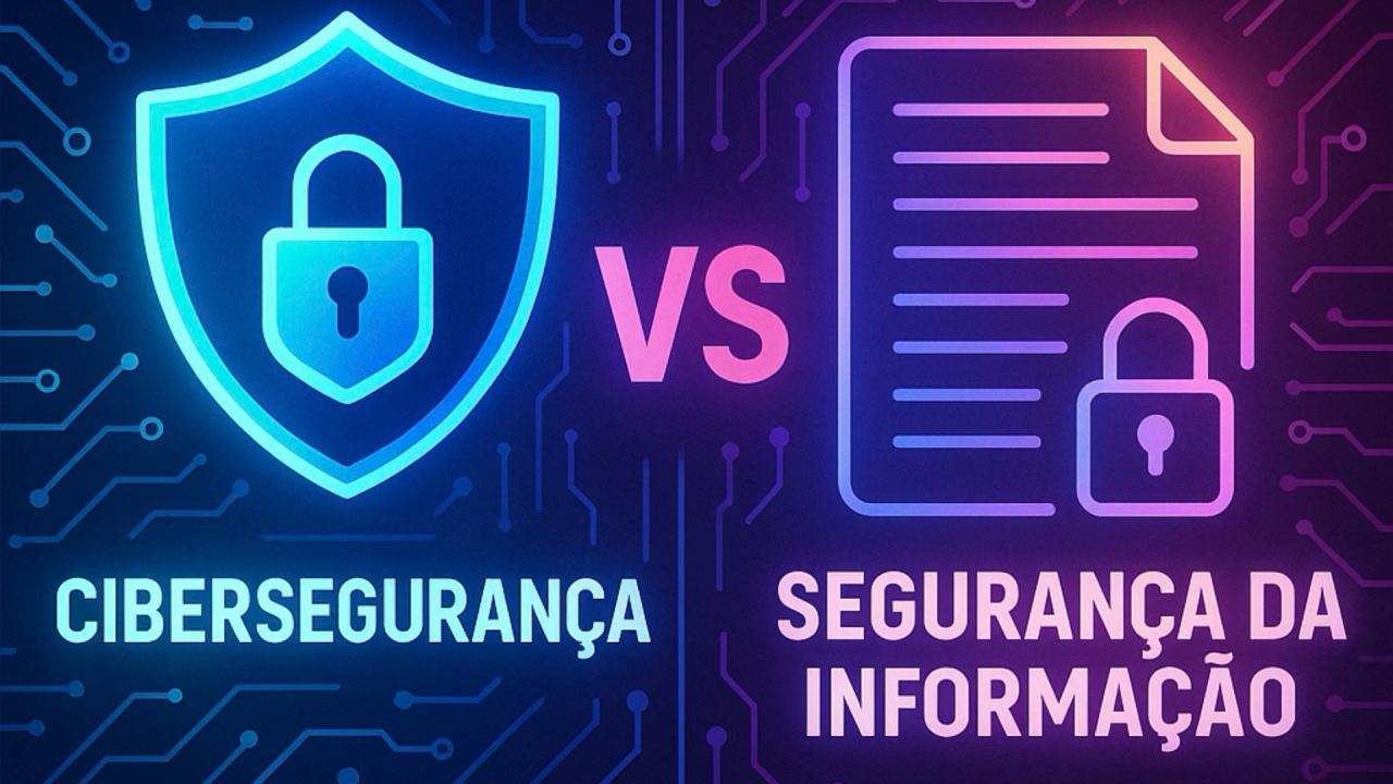 A diferença entre Cibersegurança e Segurança da Informação: conceitos, aplicações e abordagens.